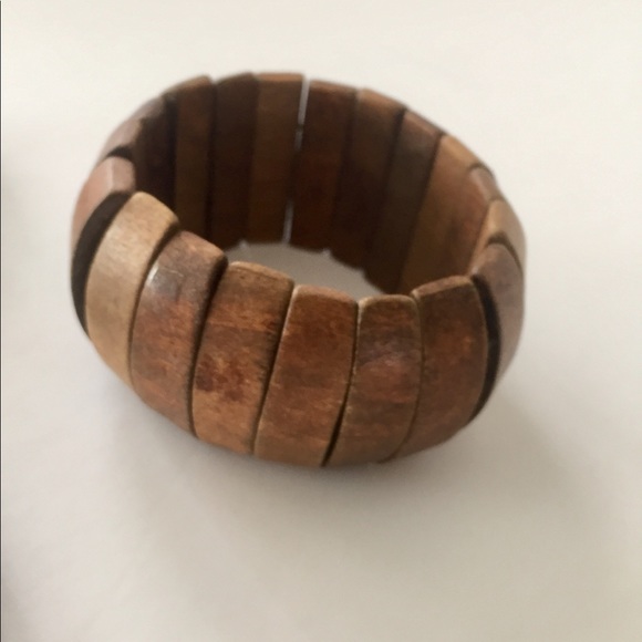 Vintage, Wood Bangle Set - Picture 4 of 5